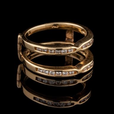 Pre-Owned 14K Diamond Insert Ring