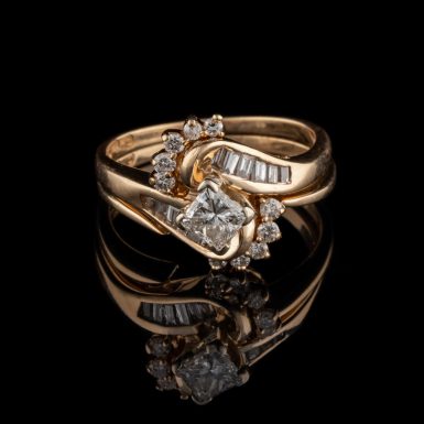 Pre-Owned 14K Diamond Wedding Set