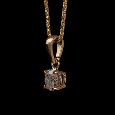 .74 Carat Diamond Solitaire Pendant in 14K