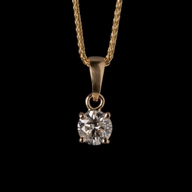 .74 Carat Diamond Solitaire Pendant in 14K