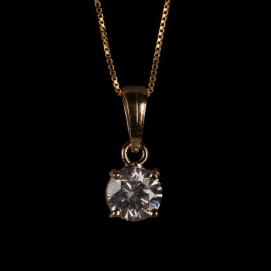 .91 Carat 14K Diamond Pendant