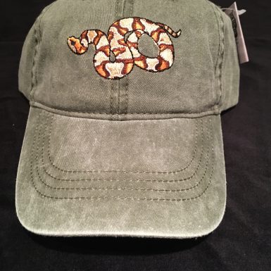 Copperhead Snake Embroidered Hat