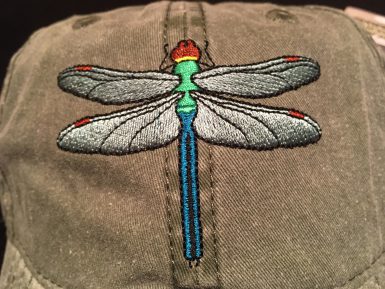 Embroidered Dragonfly Hat