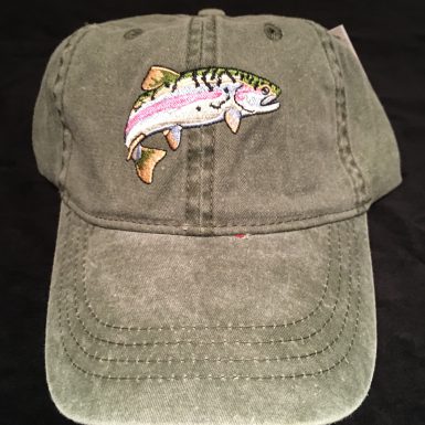 Rainbow Trout Embroidered Hat