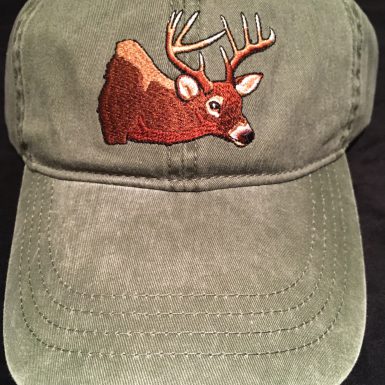 White Tail Deer Embroidered Hat